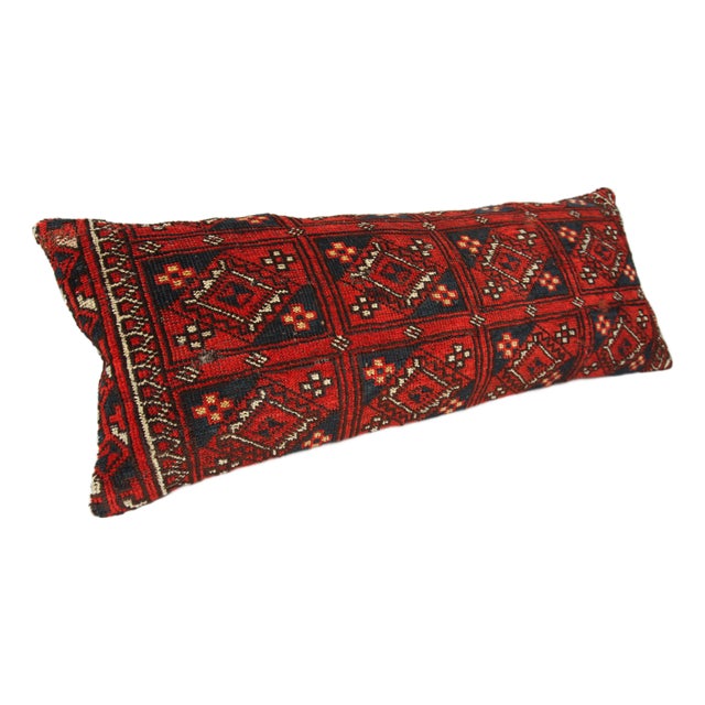 Antique Turkoman Rug Bedding Pillow Cases -16'' X 40'' For Sale