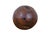 Vintage Indonesian dark teakwood garden orb / sculpture. Dimensions: 12.5" x 12" (D x H)