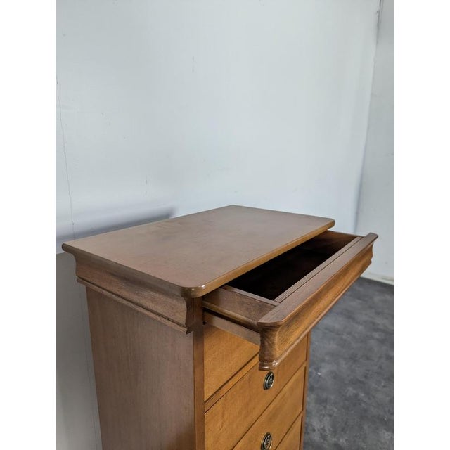 Louis Philippe Style Cherrywood Chest of Drawers For Sale - Image 4 of 6