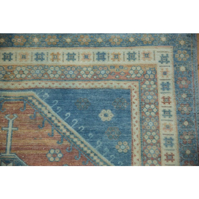 1950s Vintage Caucasian Pomegranate Medallion Wool Carpet For Sale - Image 9 of 10