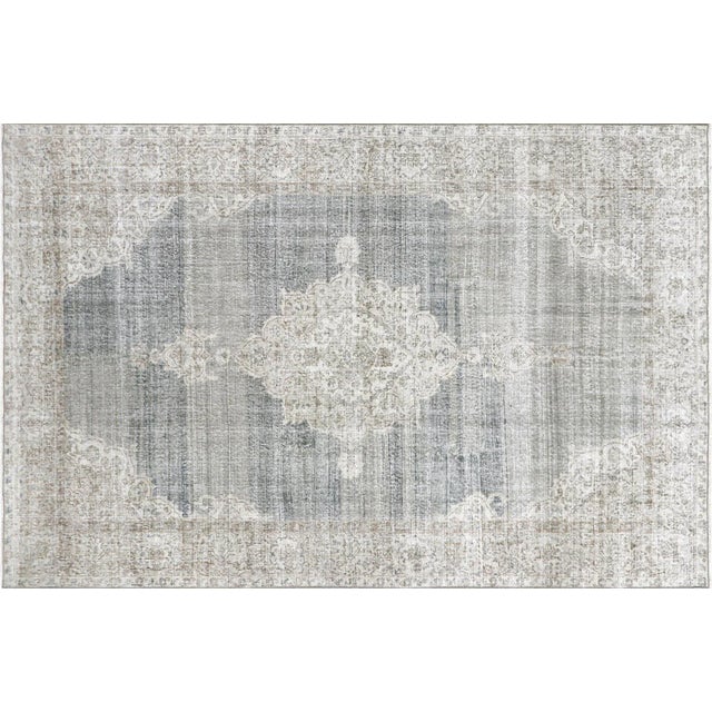 Textile 1960s Turkish Oushak Rug For Sale - Image 7 of 7