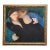 Elegant Midcentury Painting of Romantic Couple For Sale