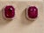 12 Carat Natural Burma Ruby and Diamond Earring in 18 Karat Yellow Gold For Sale - Image 9 of 18