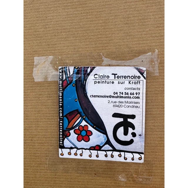 Claire Terrenoire, Woman Reading, 2000s, Paint on Panel For Sale - Image 3 of 5