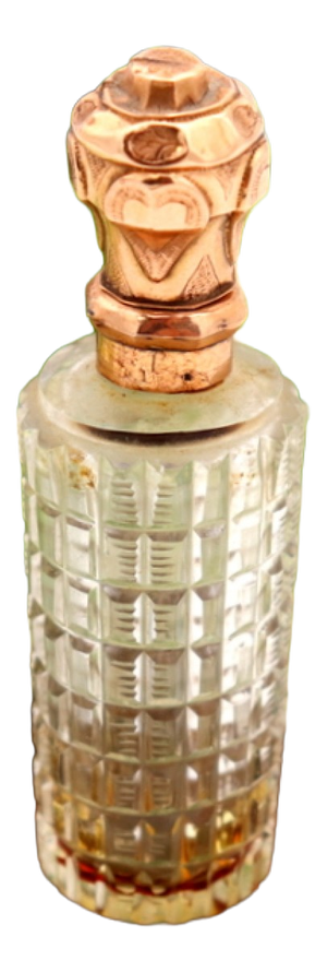 Glass Perfume Bottle with Gold Applications
