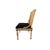 Hollywood Regency Mid 20th Century Bamboo Rattan Chair With Black Lacquer Detail For Sale - Image 3 of 6