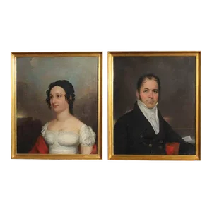 Early 19th Century Portraits of a Man and Woman