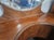 Art Deco 1930s Art Deco Waterfall Burl Wood Vanity With Circular Mirror For Sale - Image 3 of 12