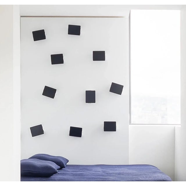 Mid-Century Modern Charlotte Perriand 'Applique á Volet Pivotant' Wall Lights in Black - a Pair For Sale - Image 3 of 12