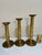 English Vintage Graduated Solid Brass Spiral Candlesticks, Set of Three, 12”, 14” & 16 For Sale - Image 3 of 9