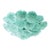 Contemporary Floreal Murano Glass Flush Mount by Simoeng in Sea Green and Sanded Color For Sale