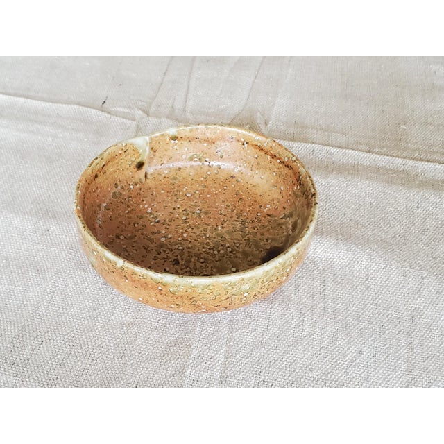 Mid-Century Modern Mid 20th Century Studio Pottery Modern Brown Ceramic Bowl For Sale - Image 3 of 7