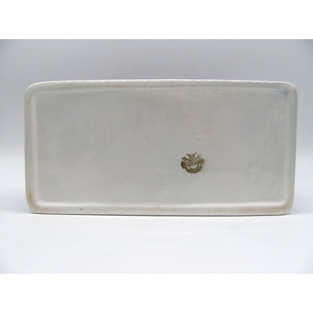 Antique German Blue Onion Chinoiserie Zwiebelmuster Herring Fish Box For Sale - Image 11 of 12