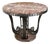 French Art Deco Wrought-Iron and Red Marble Center Table, Circa 1920 For Sale