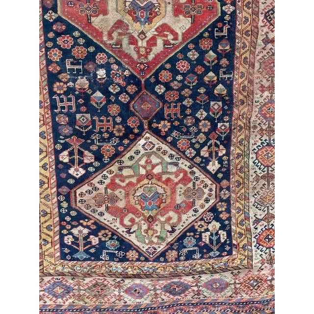 Rustic Antique Rustic Wool Rug For Sale - Image 3 of 18