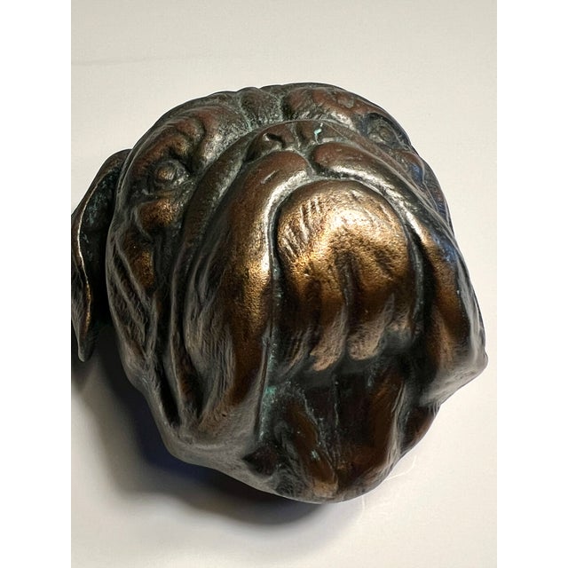 Mid 20th Century Solid Bronze Door Knocker For Sale - Image 10 of 12