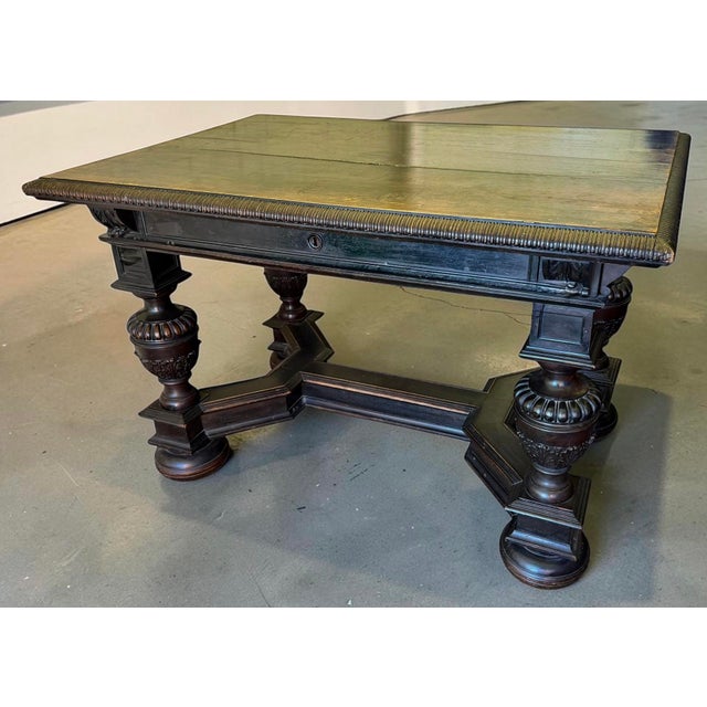 Antique 19th Century Renaissance Style Side Table or Desk For Sale - Image 4 of 4