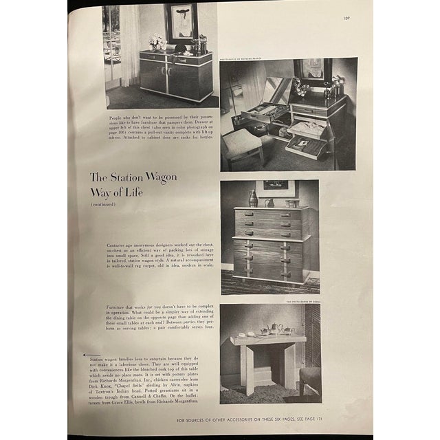 Paul Frankl, John Stuart, Mahogany, Maple, Rare Station Wagon Ottoman, 1950s For Sale - Image 10 of 11