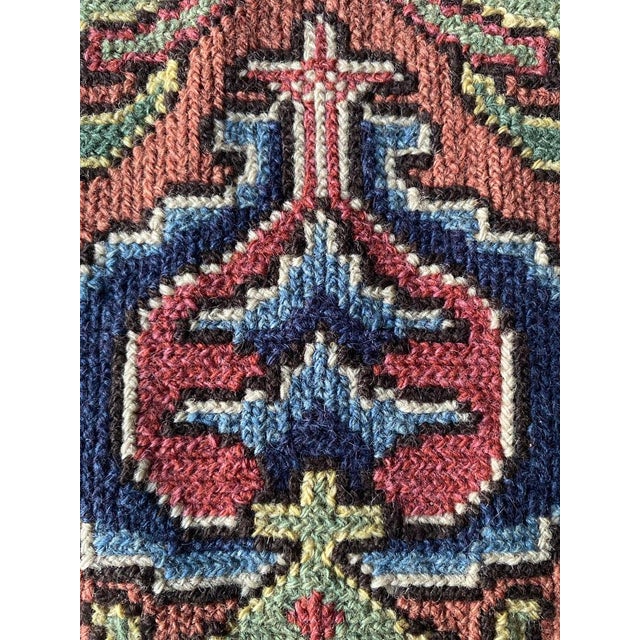 Swedish Folk Art Pomegranate Embroidery Tapestry by Edna Nihlén, Sweden, 1956 For Sale - Image 9 of 16