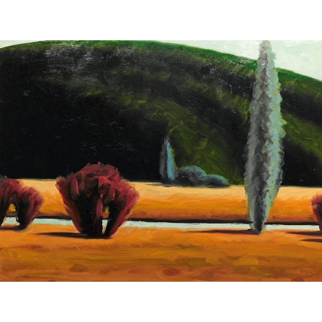 James Thorpe Cypress Morning Hand Signed Acrylic Landscape For Sale - Image 4 of 6