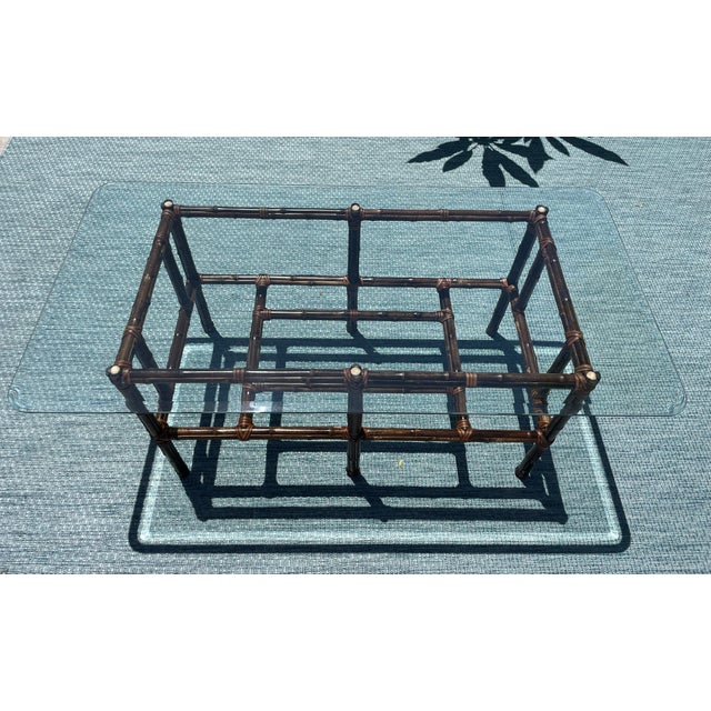 McGuire Authentic McGuire Bamboo Coffee Table For Sale - Image 4 of 10