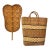 Handwoven Bamboo Fan and Market Tote For Sale
