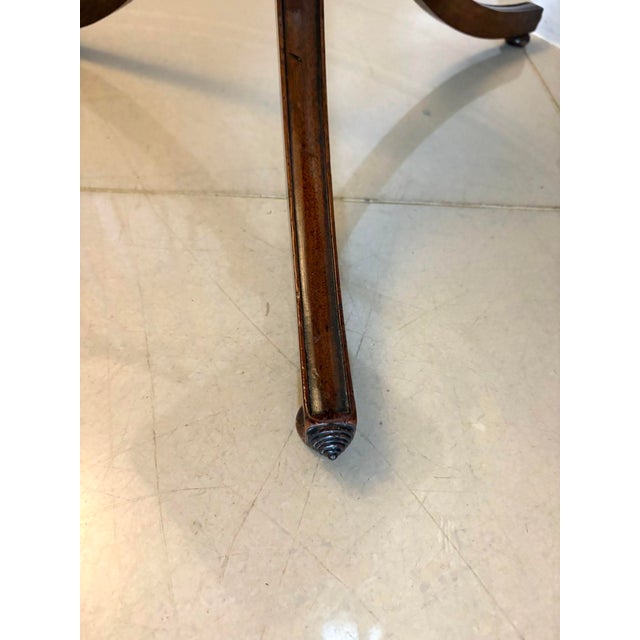 Antique Georgian Mahogany Tilt Top Tripod Table with Turned Column, 1800 For Sale - Image 4 of 8