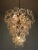 Metal Italian Murano Chandelier Lamp Vistosi – 50 Clean and White Lattimio Glasses For Sale - Image 7 of 10