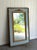 French Large French Giltwood / Baby Blue Frame Floor or Wall Mirror For Sale - Image 3 of 4