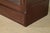 Brown Limbert Style Antique Arts & Crafts Mahogany Double Bookcase Cabinet, Newly Refinished For Sale - Image 8 of 12