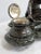 Double Inkwell in Silver-Plated Bronze & Sea Green Marble, 1900s For Sale - Image 15 of 18