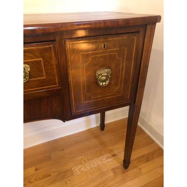 Late 19th Century Antique Inlay Mahogany Hepplewhite Style Sideboard For Sale - Image 9 of 12