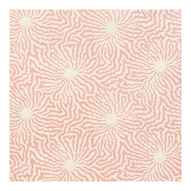 Sample - Schumacher X Celerie Kemble Flower Shock Wallpaper in Peony For Sale