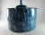 Farmhouse Vintage Graniteware Enamel Blue & White Swirl Marbled Mottled Agate Rustic Pot With Lid For Sale - Image 3 of 13
