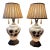 Vintage Pearlescent Ceramic Table Lamps in the Style of Carl Falkenstein - a Pair For Sale