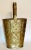 Gold Early 20th-Century English Embossed Gilt Brass Umbrella / Stick Stand For Sale - Image 8 of 12