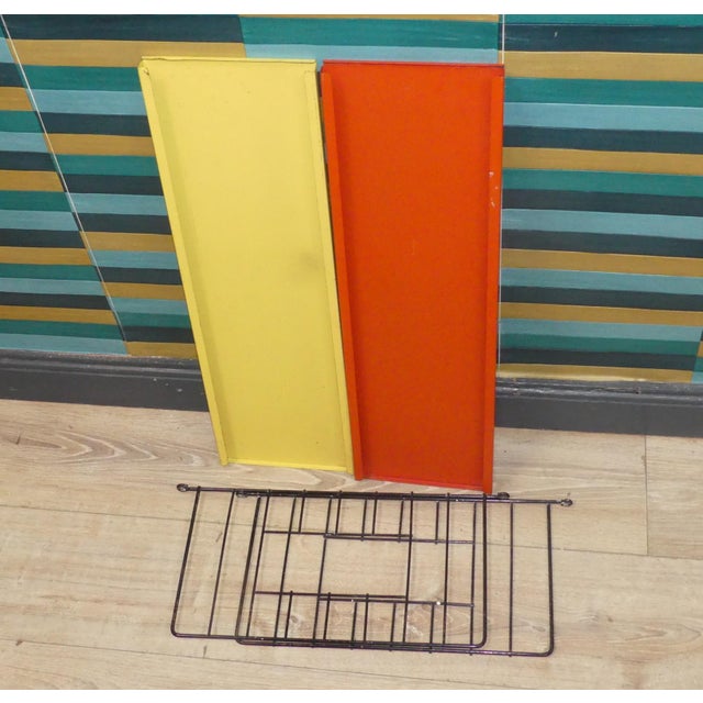 Small Vintage Metal String Shelf, 1960s For Sale - Image 9 of 13