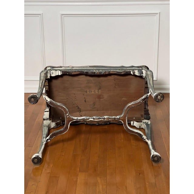 19th Century French Louis XV Style Paint Decorated Table in a Distressed Finish For Sale - Image 15 of 15