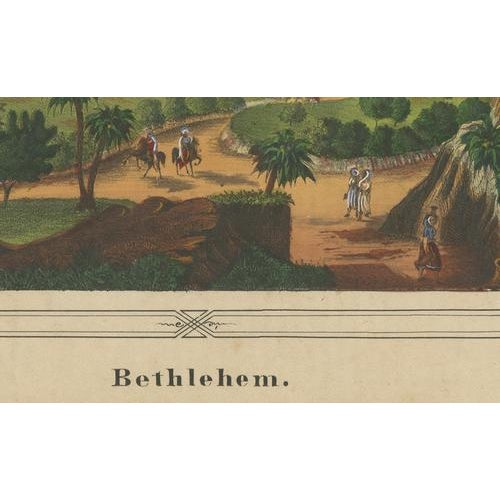 Antique View of Bethlehem, 1850s For Sale - Image 6 of 10