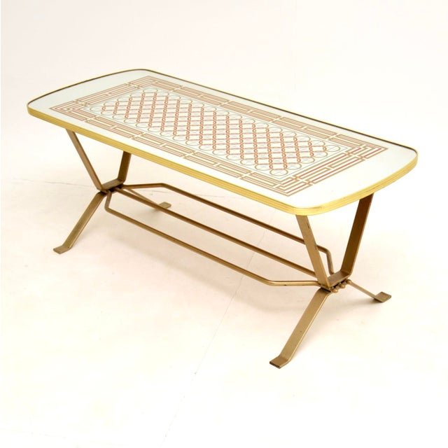 Mid-Century Modern Coffee Table with Mirror Top, 1970s For Sale - Image 3 of 10