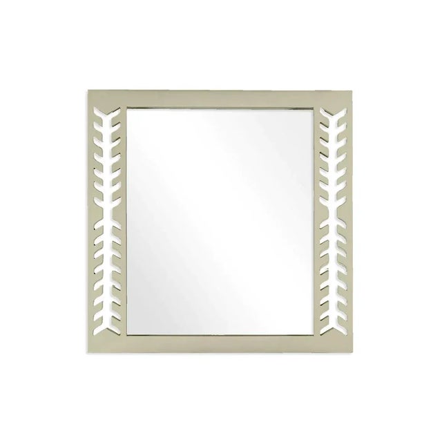 Contemporary Fleur Home Audubon Spruce Square Mirror in Cooking Apple Green, 48x48 For Sale - Image 3 of 3