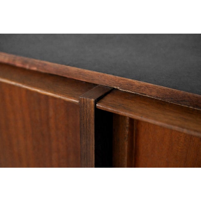 1950s Mid-Century Danish Modern Teak Buffet with Hand-Painted Pattern, 1950s For Sale - Image 5 of 17