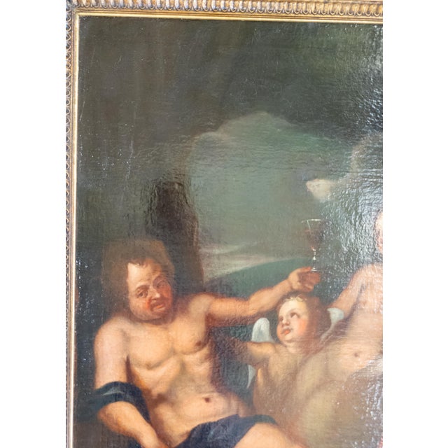 18th Century 18th Century Baroque Old Master Painting of Bacchus Grotto Scene Attributed to Petr Brandl For Sale - Image 5 of 18