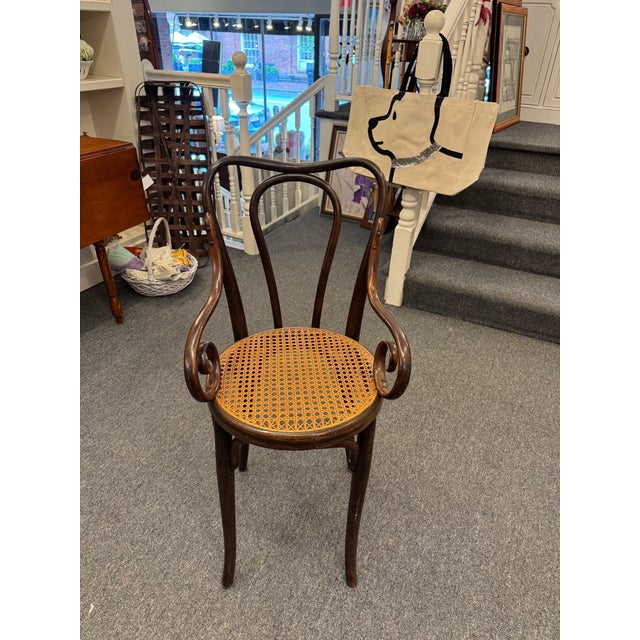 Wood 1900s Antique Bentwood Children’s High Chair For Sale - Image 7 of 7
