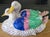 Vintage Herend Hungary Porcelain Large Pair of Ducks Figurine – Purple / Lilac Fishnet Item DescriptionEnhance your...