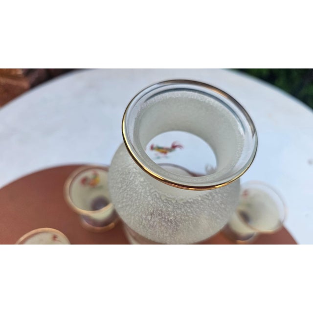 Glass Decanter with Glasses, 1960s, Set of 7 For Sale - Image 4 of 11