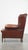 English Dark Leather Wing Chair For Sale - Image 5 of 13