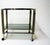 Gold Vintage Brass & Chrome Two Tier Bar Trolley, 1970s For Sale - Image 8 of 9