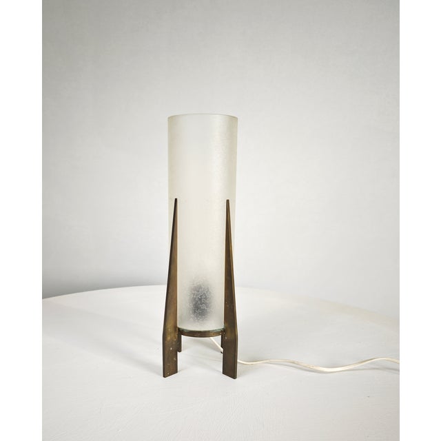 Brass and Glass Table Lamp from Stilnovo, Italy, 1950s For Sale - Image 15 of 15