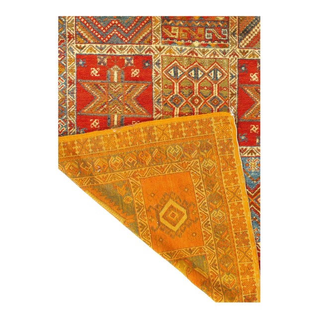Moroccan Vintage Hand Knotted Vintage Moroccon Rug For Sale - Image 3 of 4